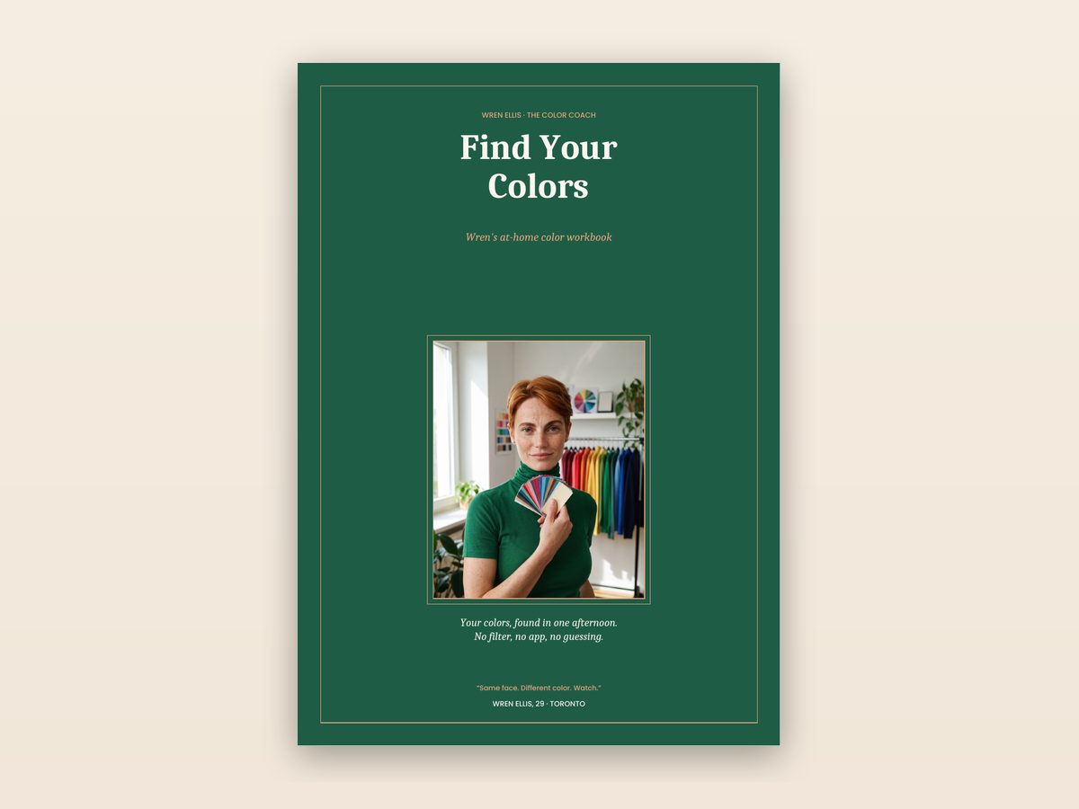 Cover of the Find Your Colors workbook